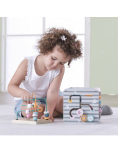 VIGA PolarB Activity Box medinis edukacinis žaidimų centras 5in1 kubas 2