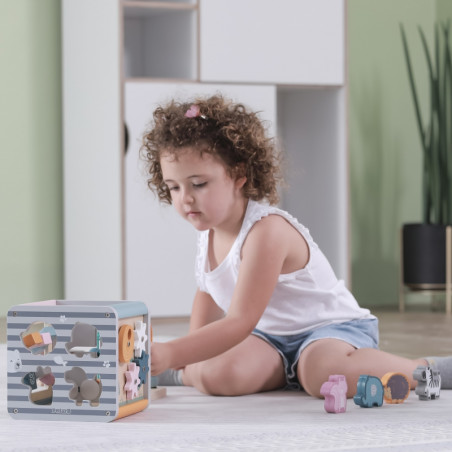 VIGA PolarB Activity Box medinis edukacinis žaidimų centras 5in1 kubas