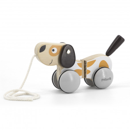 VIGA PolarB Drewniany Piesek do Ciągnięcia VIGA PolarB Drewniany Piesek do Ciągnięcia