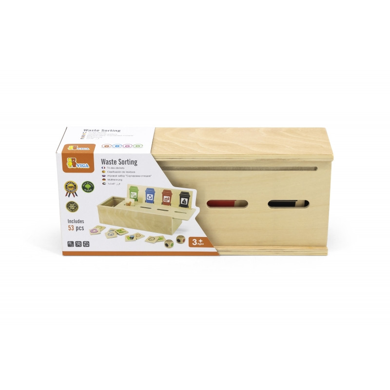 VIGA Puzzle Деревянная развивающая игра для обучения сортировке мусора