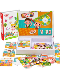 TOOKY TOY dėlionė medinė magnetinė dėžutė