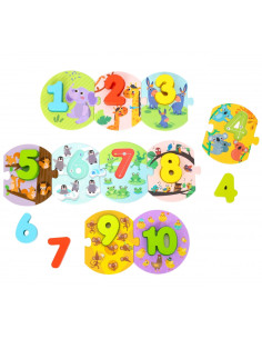 TOOKY TOY mokomoji dėlionė Montessori mokymasis skaičiuoti 2