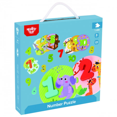 TOOKY TOY Развивающая головоломка Монтессори для обучения счёту