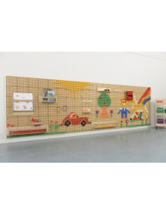 MASTERKIDZ Sieninė plokštė Scientific Creative STEM plokštė + tvirtinimo plokštė 120x80cm 2