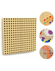 Настенная панель для творчества MASTERKIDZ STEM Science Board + монтажная панель 40 x 40 (см)