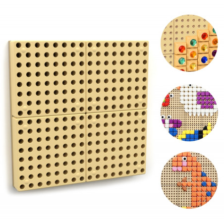 MASTERKIDZ STEM Creative Science Board Wall Panel + Mounting Panel 40 x 40 (cm)