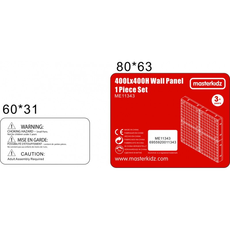 MASTERKIDZ sieninė plokštė Scientific Creative STEM plokštė + tvirtinimo plokštė 40 x 40 (cm)