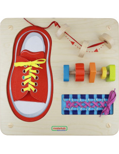 MASTERKIDZ Educational Board - Шнуровка Монтессори для развития мелкой моторики рук