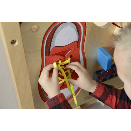 MASTERKIDZ Educational Board - Шнуровка Монтессори для развития мелкой моторики рук