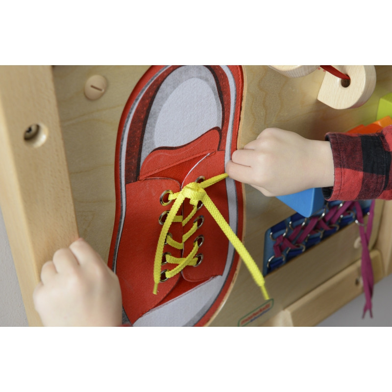 MASTERKIDZ Educational Board - Шнуровка Монтессори для развития мелкой моторики рук