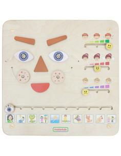 MASTERKIDZ mokomoji lenta Kaip jaučiatės? Montessori emocijų mokymasis