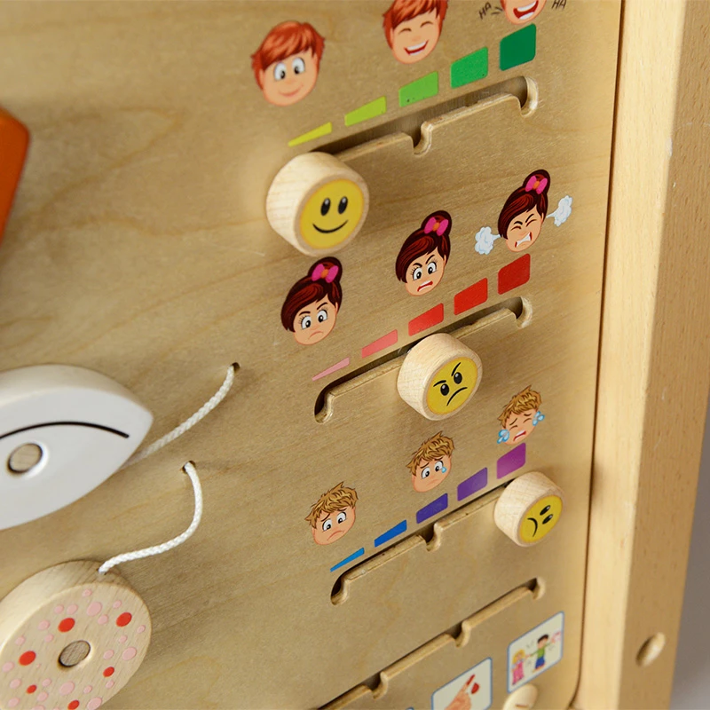 MASTERKIDZ mokomoji lenta Kaip jaučiatės? Montessori emocijų mokymasis