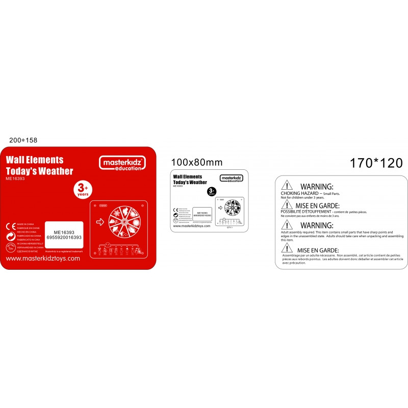 MASTERKIDZ Weather Educational Board