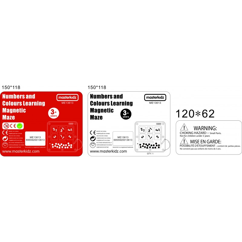 MASTERKIDZ magnetinė lenta mokosi skaičiuoti