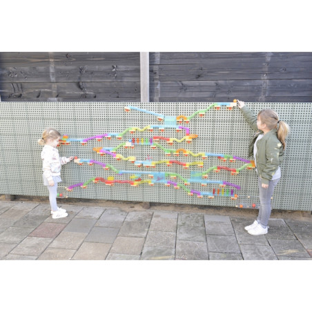 MASTERKIDZ Statybinis rinkinys Rutulinis takelis STEM lenta 120vnt MASTERKIDZ Statybinis rinkinys Rutulinis takelis STEM lenta 120vnt