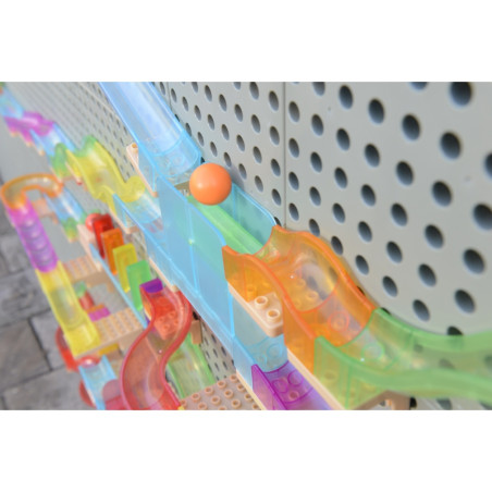 MASTERKIDZ Statybinis rinkinys Rutulinis takelis STEM lenta 440vnt