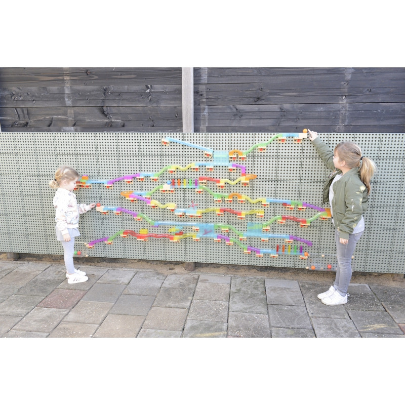 MASTERKIDZ Ball Track Construction Set STEM Board 440 pieces