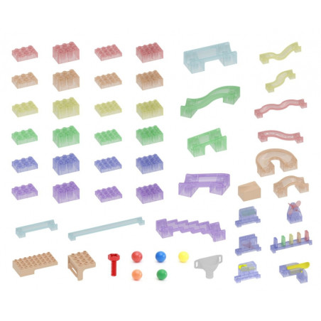 MASTERKIDZ Statybinis rinkinys Rutulinis takelis STEM lenta 440vnt