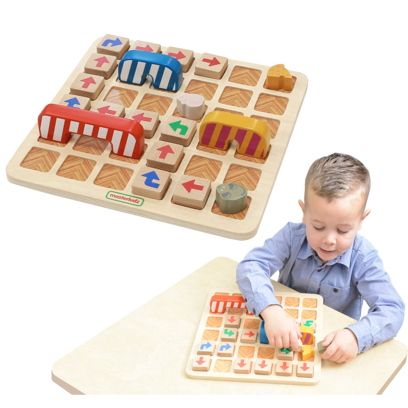 MASTERKIDZ ankstyvojo mokymosi programavimo dėlionė Raskite kelią į sūrį!