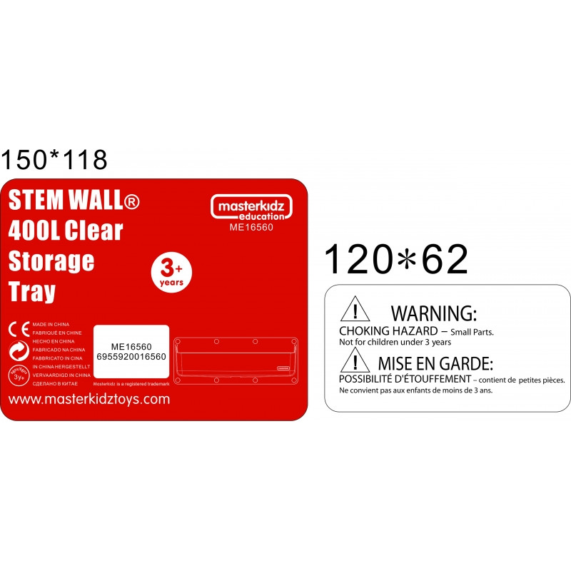 MASTERKIDZ akrilinės lentos talpyklos 2 vnt.