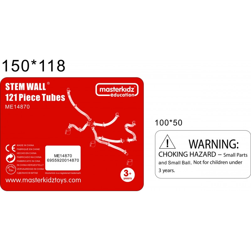 MASTERKIDZ STEM lentos vamzdžių sistema 121 vnt