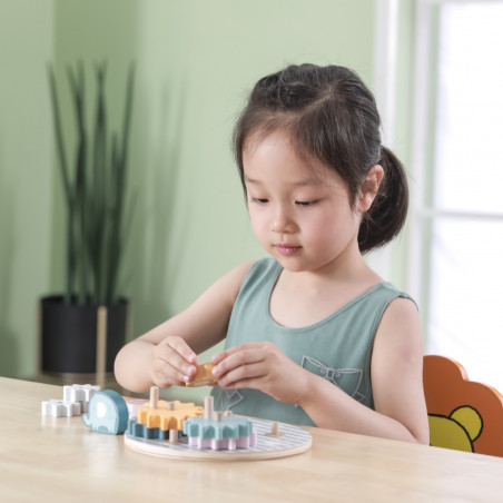 Деревянные шестеренки VIGA PolarB с животными