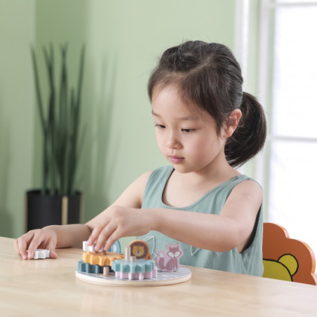 Деревянные шестеренки VIGA PolarB с животными