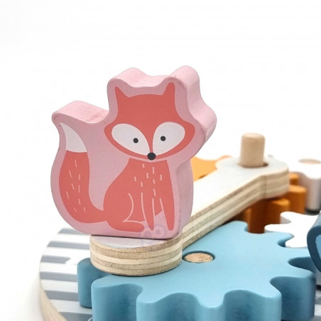 Деревянные шестеренки VIGA PolarB с животными