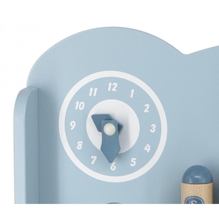 VIGA PolarB medinė virtuvė su priedais, sidabrinė - mėlyna VIGA PolarB medinė virtuvė su priedais, sidabrinė - mėlyna