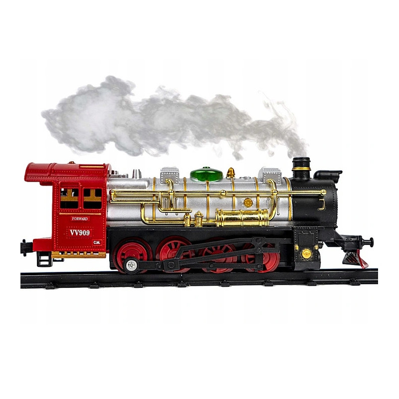 WOOPIE Классический электропоезд Железнодорожные пути со звуком и светом + 29 аксессуаров.