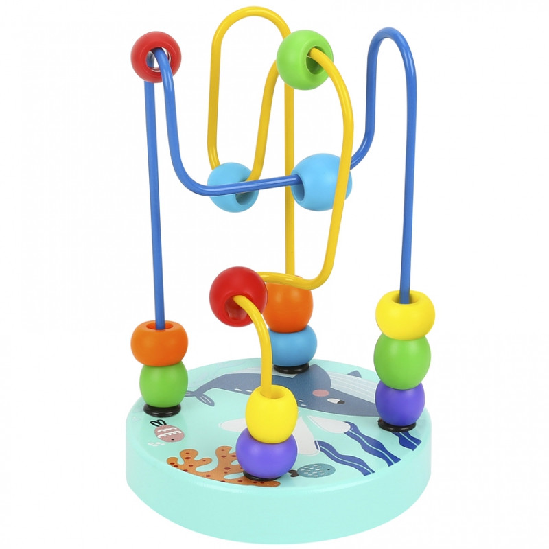 TOOKY TOY medinis mokomasis variklio kilpos labirintas susipynęs