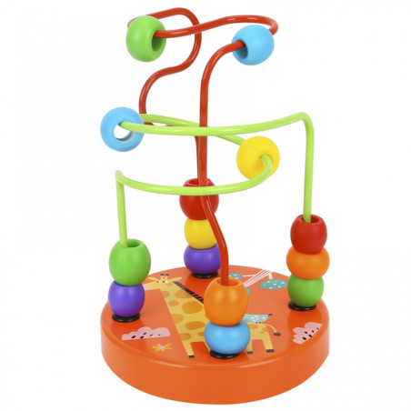 TOOKY TOY medinis mokomasis variklio kilpos labirintas susipynęs