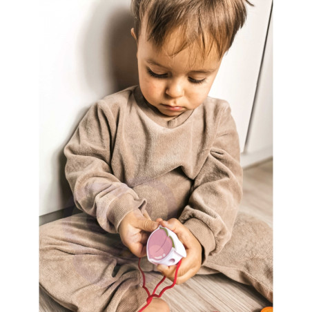 CLASSIC WORLD medinės kaladėlės vaisiams sriegti 13 vnt.