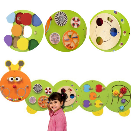 Деревянная доска-гусеница VIGA, сертификат FSC Montessori