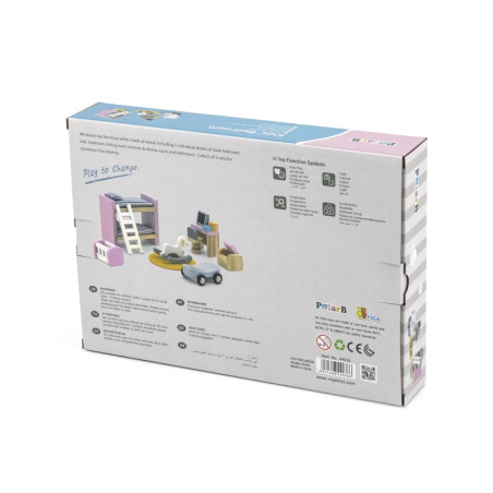 Комплект мебели для кукольного домика VIGA PolarB для детской комнаты