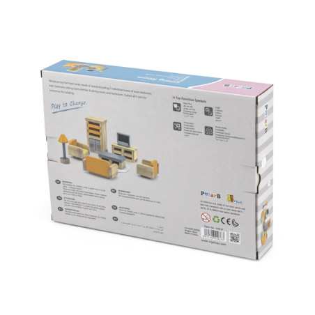 VIGA PolarB Zestaw Mebelków do Domku dla Lalek Salon VIGA PolarB Zestaw Mebelków do Domku dla Lalek Salon