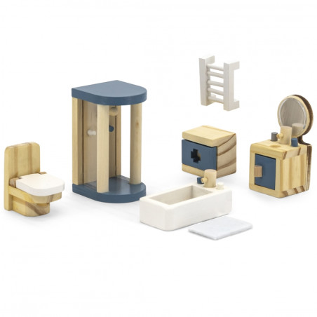 VIGA PolarB lėlių namelio baldų komplektas vonios kambarys