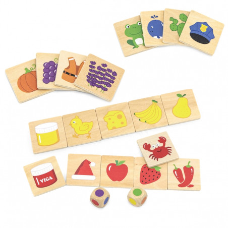 Развивающий деревянный пазл VIGA «Сортировка по цветам и формам», 38 деталей, Монтессори