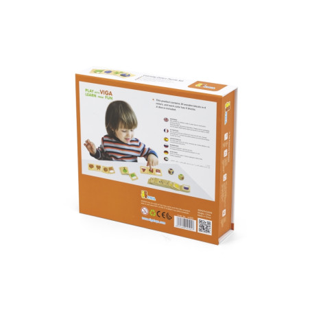 Развивающий деревянный пазл VIGA «Сортировка по цветам и формам», 38 деталей, Монтессори