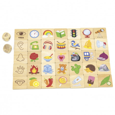 VIGA Edukacinė edukacinė dėlionė Teach Sort Senses 37 vnt. Montessori VIGA Edukacinė edukacinė dėlionė Teach Sort Senses 37 vnt. Montessori