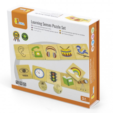 VIGA Edukacinė edukacinė dėlionė Teach Sort Senses 37 vnt. Montessori VIGA Edukacinė edukacinė dėlionė Teach Sort Senses 37 vnt. Montessori