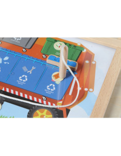 MASTERKIDZ Монтессори Образовательная доска по сортировке отходов 2