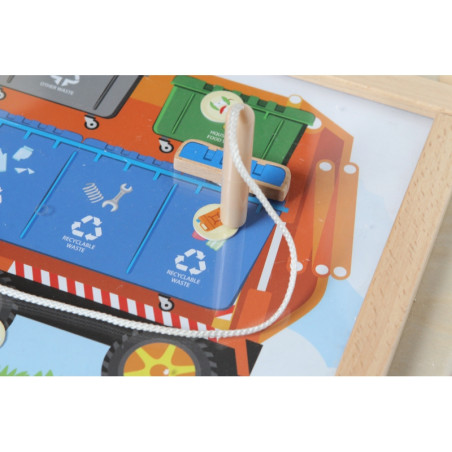 MASTERKIDZ Монтессори Образовательная доска по сортировке отходов