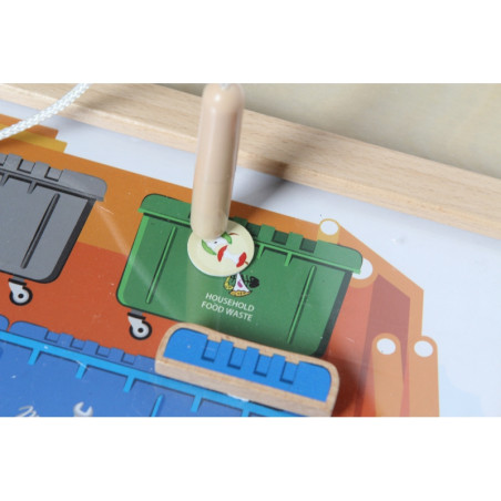 MASTERKIDZ Монтессори Образовательная доска по сортировке отходов