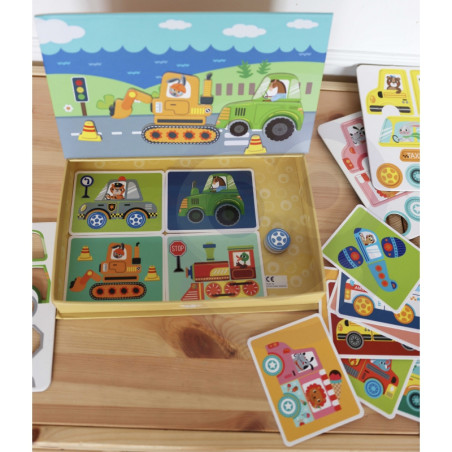 TOOKY TOY Montessori edukacinė dėlionės magnetinė dėžutė vaikams 80 vnt.