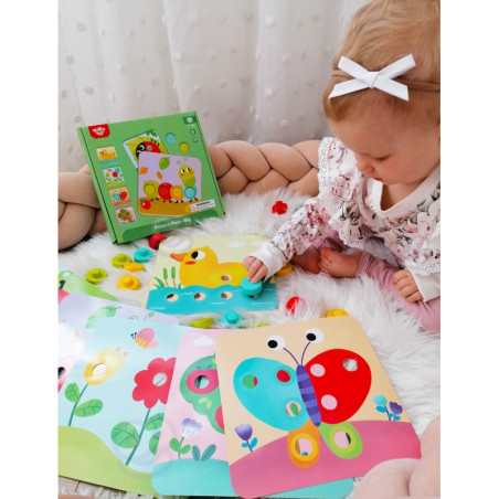 TOOKY TOY dėlionės kaladėlės vaikams gyvūnams atitikti mokymosi spalvų formos + lentos