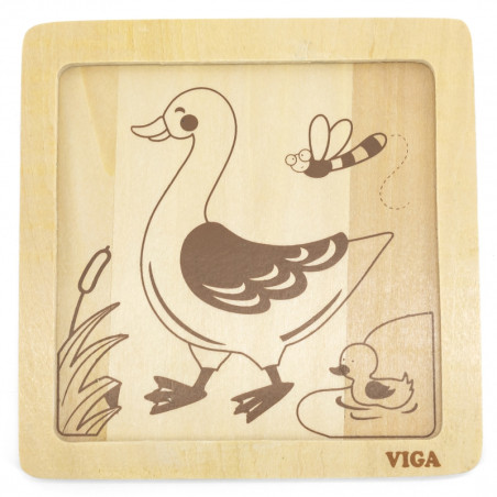VIGA Handy Wooden Duck Puzzle