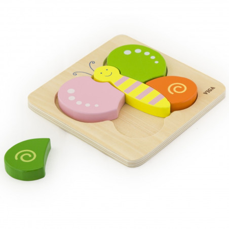 VIGA Baby's First Wooden Puzzle "Babfly"