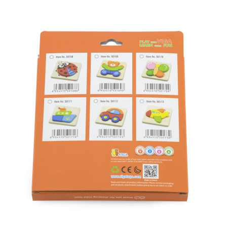 VIGA Baby's First Wooden Puzzle "Babfly"