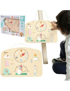 CLASSIC WORLD Edukacinė lenta Barometras Mokslas vaikams Meteorologinė stotis Vėjo temperatūra 9 vnt.